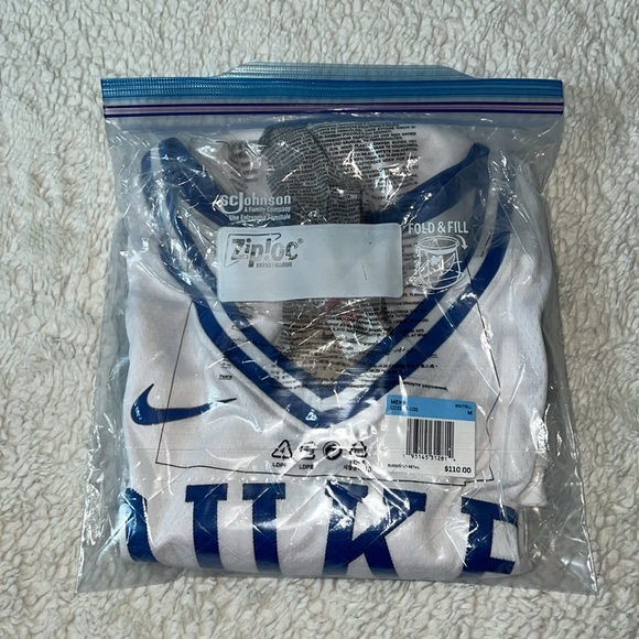 Duke White and Blue Basketball Jersey Size Medium - Picture 7 of 7